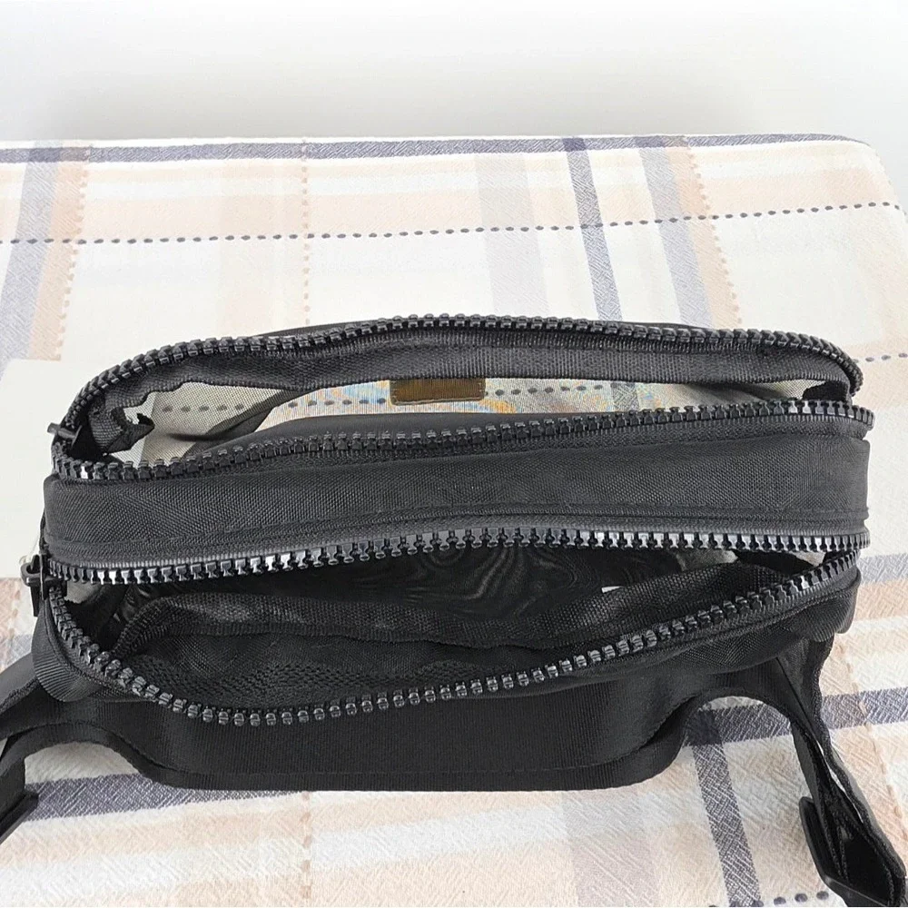 Wilo The Label Active Sheer Belt Bag Black Mesh Fanny Pack Anthropologie NWT